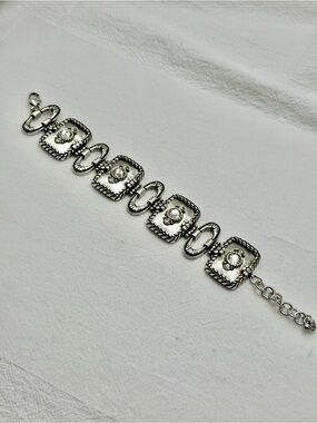 Vintage Brighton Silver linked Bracelet with tin